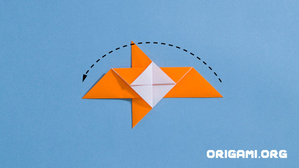 oiseau en origami étape 7