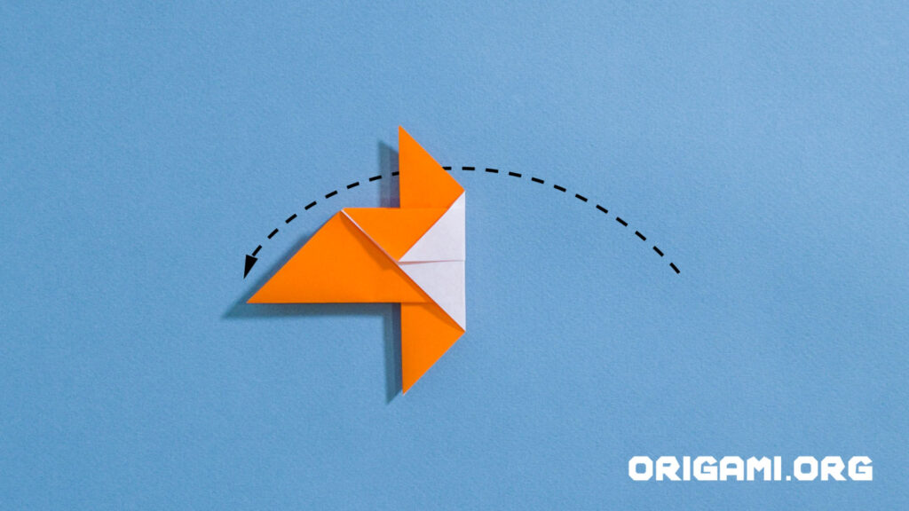 oiseau en origami étape 8