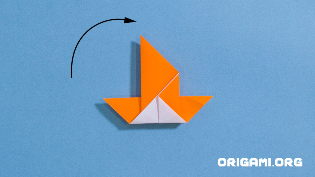 oiseau en origami étape 9