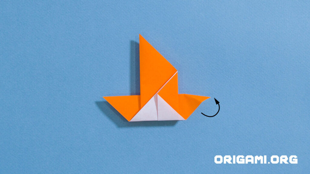 Origami-Vogel Schritt 10