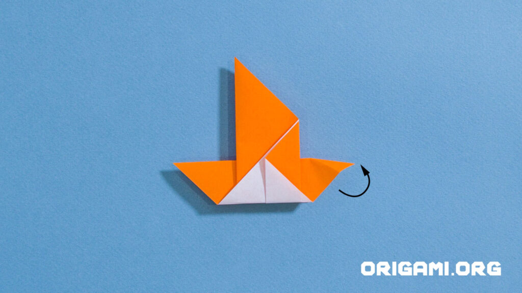 origami bird step 10