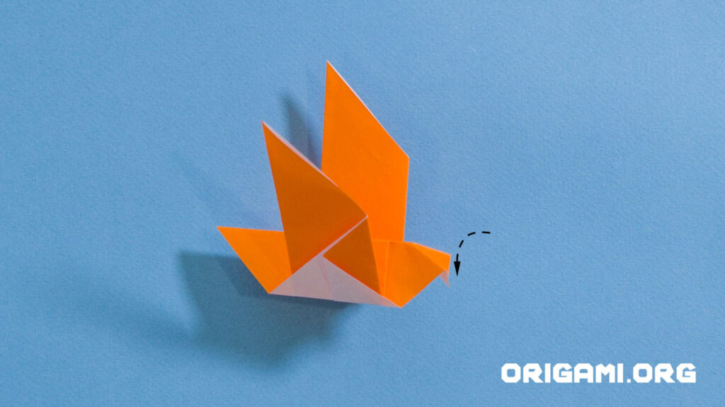 Origami-Vogel Schritt 11