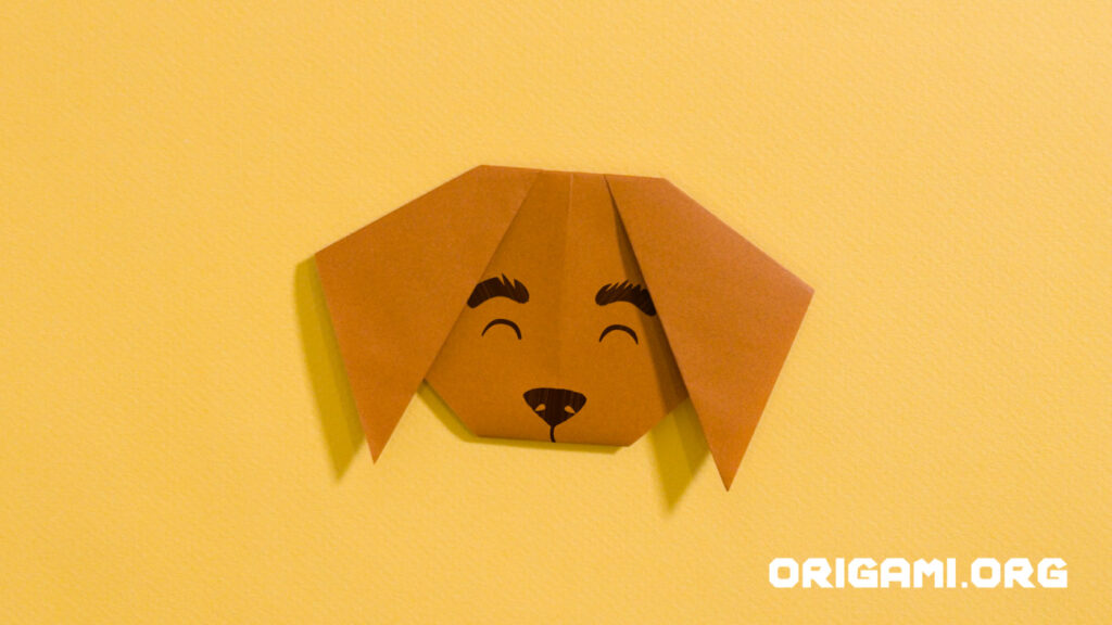 chien en origami