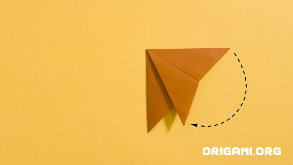 chien en origami étape 4