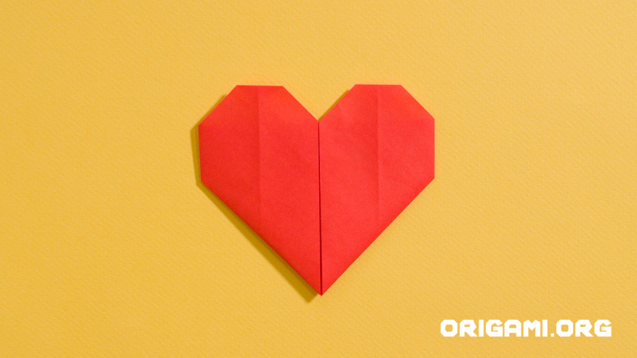 Coeur Origami terminé