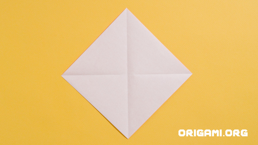 Coeur en origami étape 5