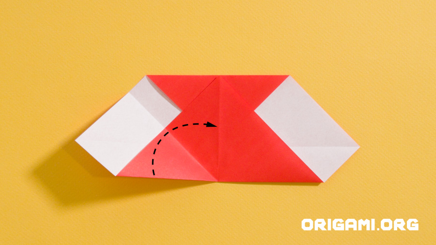 Coração de Origami Etapa 8