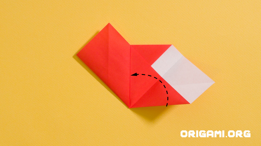 Coração de Origami Etapa 10