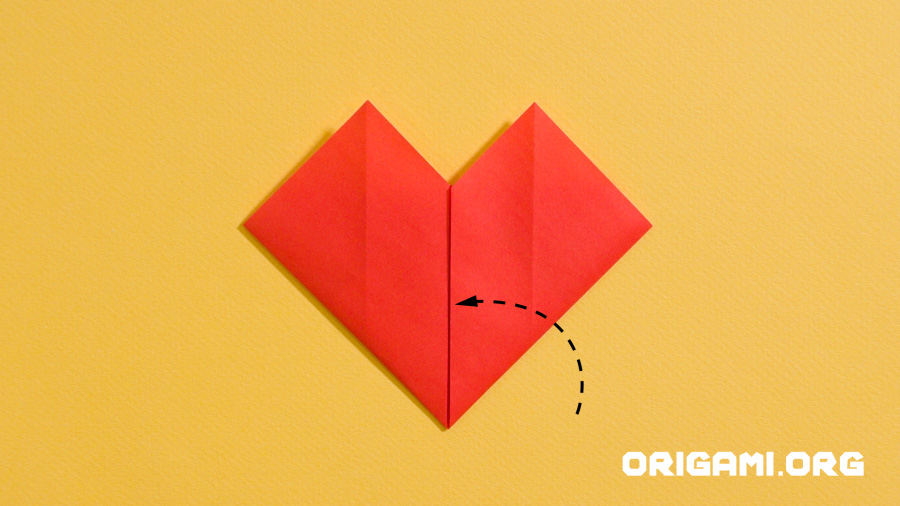 Origami Heart Step 11