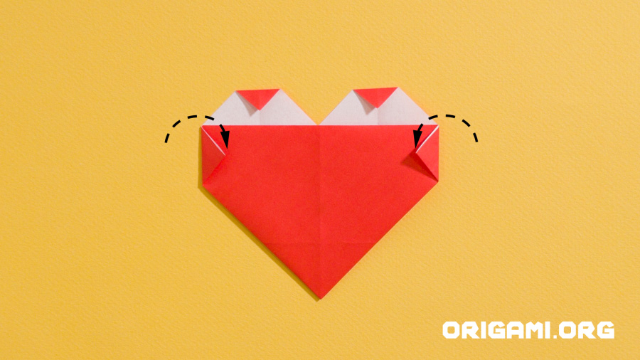 Origami Heart Step 14