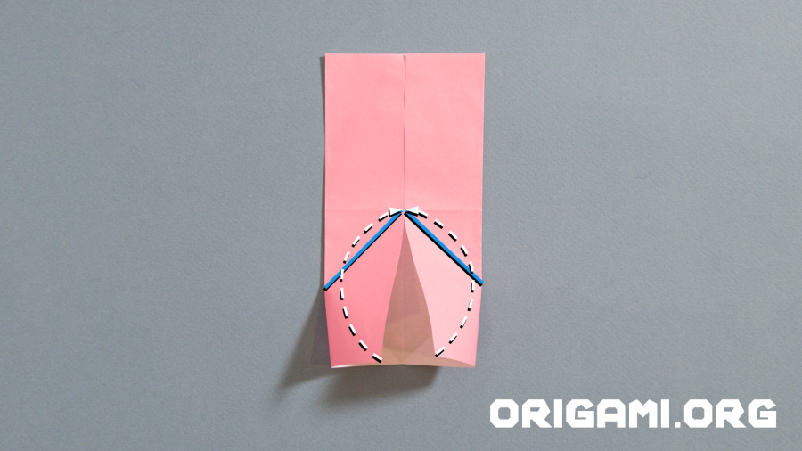 Origami Herz mit Flügeln Schritt 10