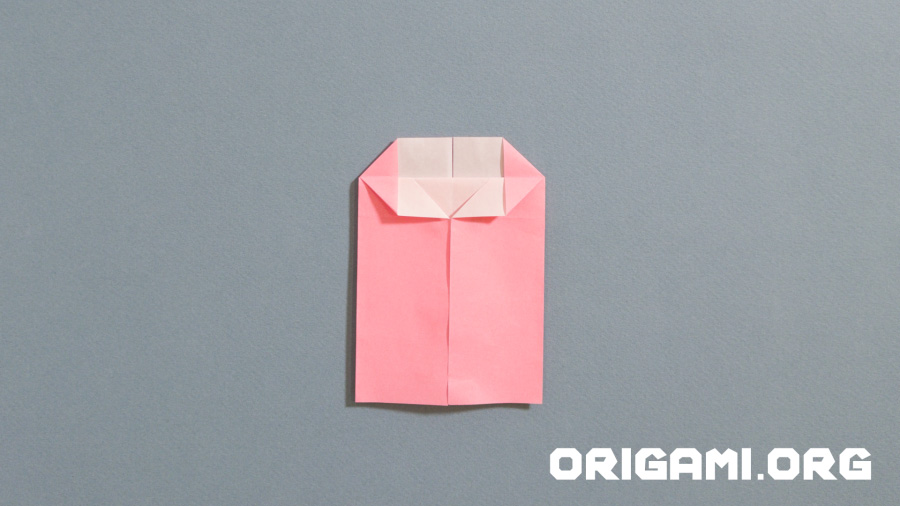 Coração de origami com asas passo 21