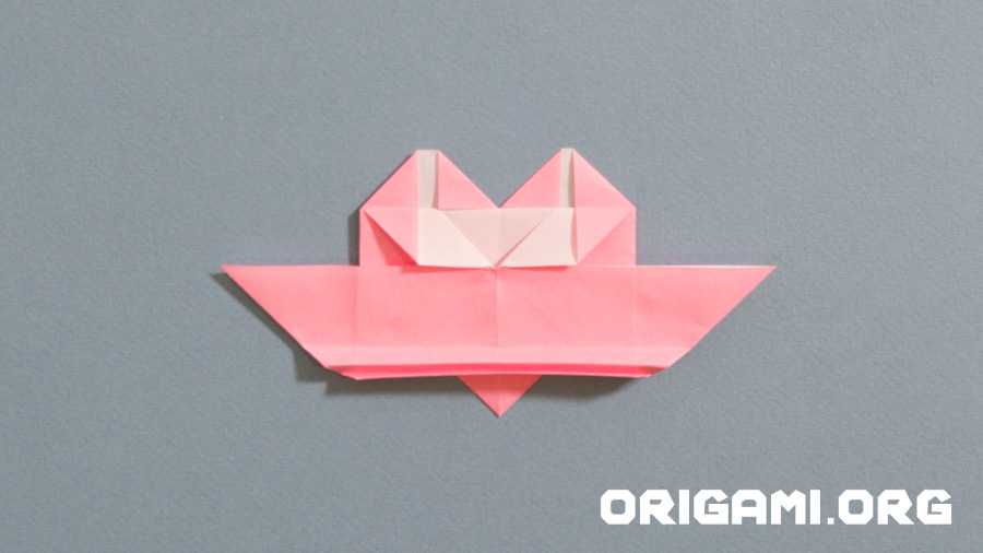 Origami Heart with Wings step 29