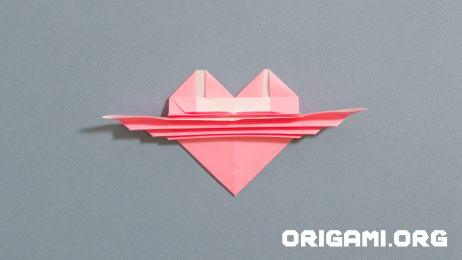 Origami Heart with Wings step 30