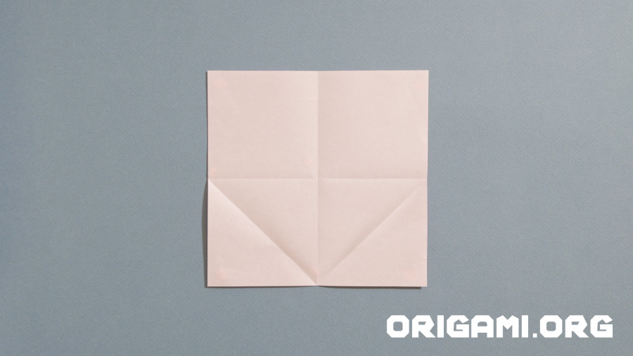 Origami cœur avec ailes étape 7