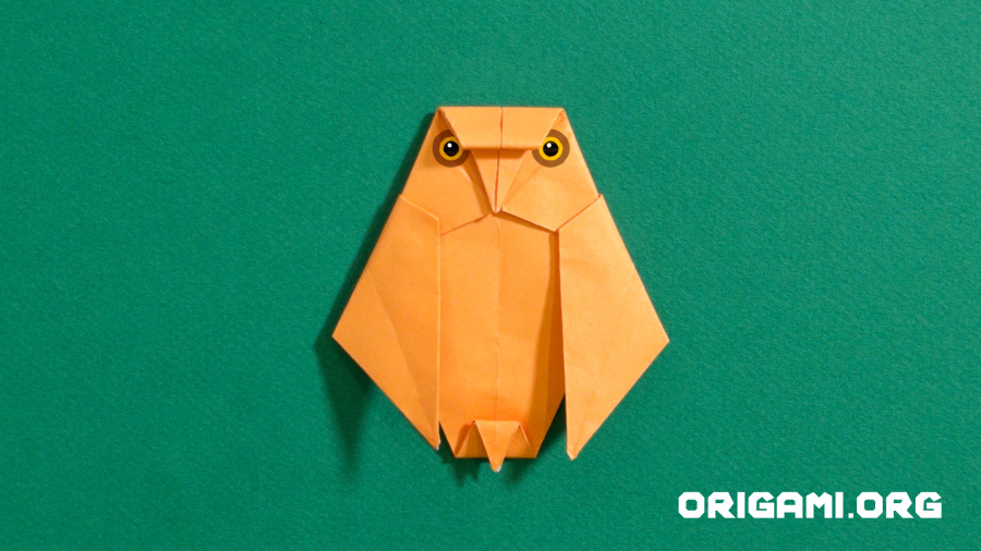 Coruja de origami pronta