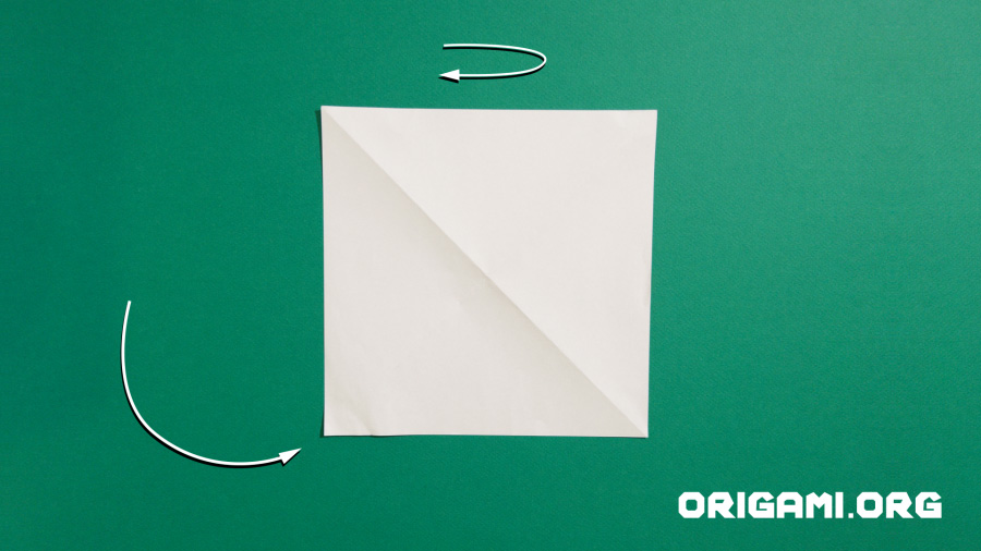 Coruja de Origami Etapa 6
