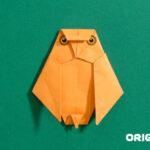 Origami Eule Schritt 64 - fertige Kreation!