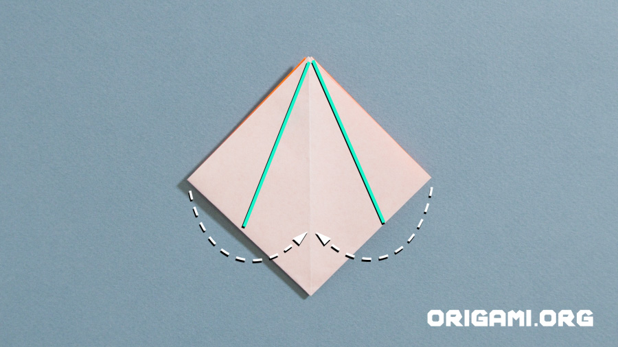 Caixa de estrelas de origami Etapa 11