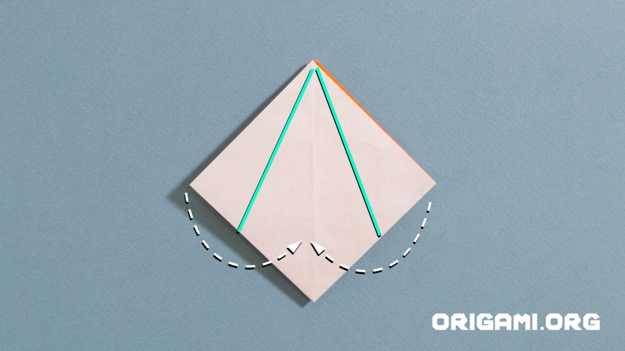 Caixa de estrelas de origami Etapa 14