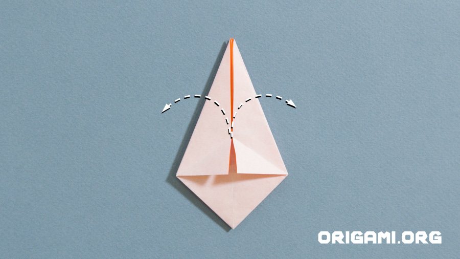 Caixa de estrelas de origami Etapa 19