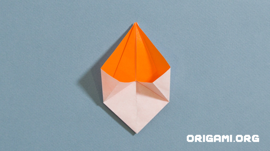 Caixa de estrelas de origami Etapa 20