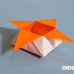 Caixa de estrelas de origami Etapa 52