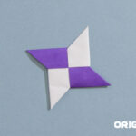 Estrela Ninja de Origami concluída