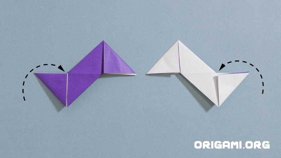 Origami Ninja Star étape 11