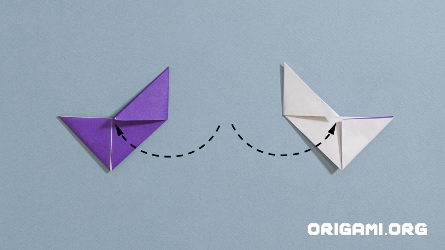 Origami Ninja Star passo 13