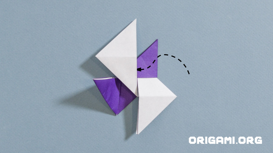Origami Ninja Star passo 18