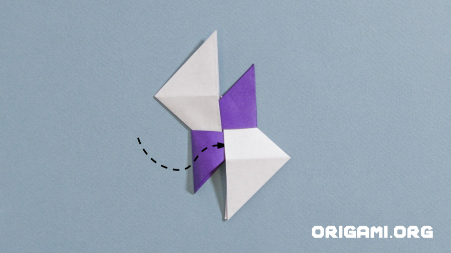 Origami Ninja Star step 19