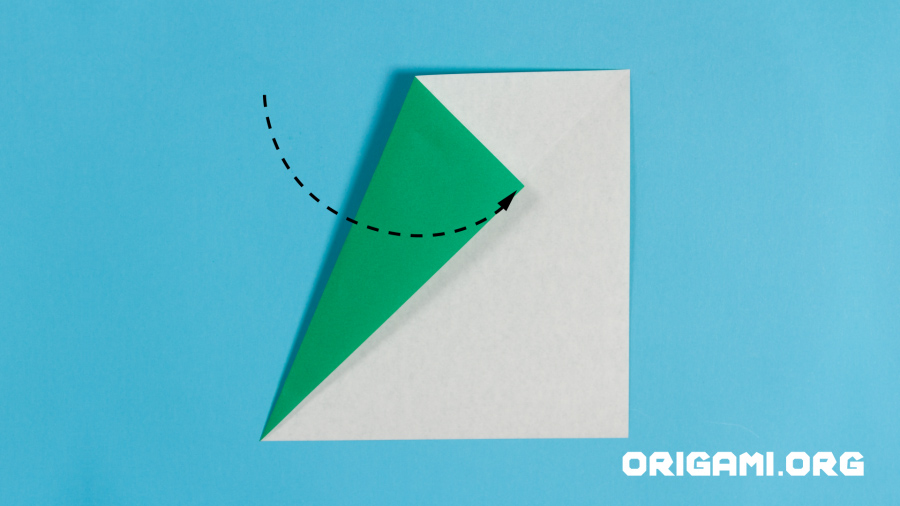 Girassol de Origami Etapa 14