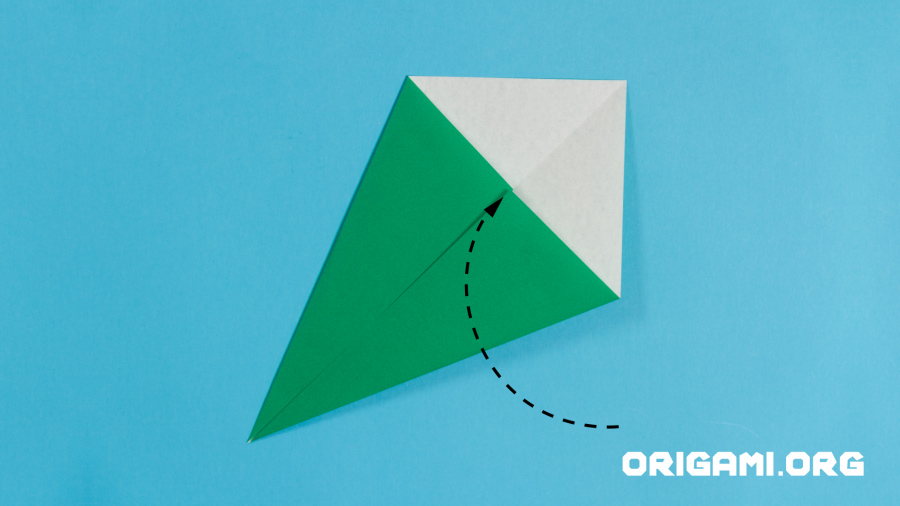 Origami-Sonnenblume Schritt 15