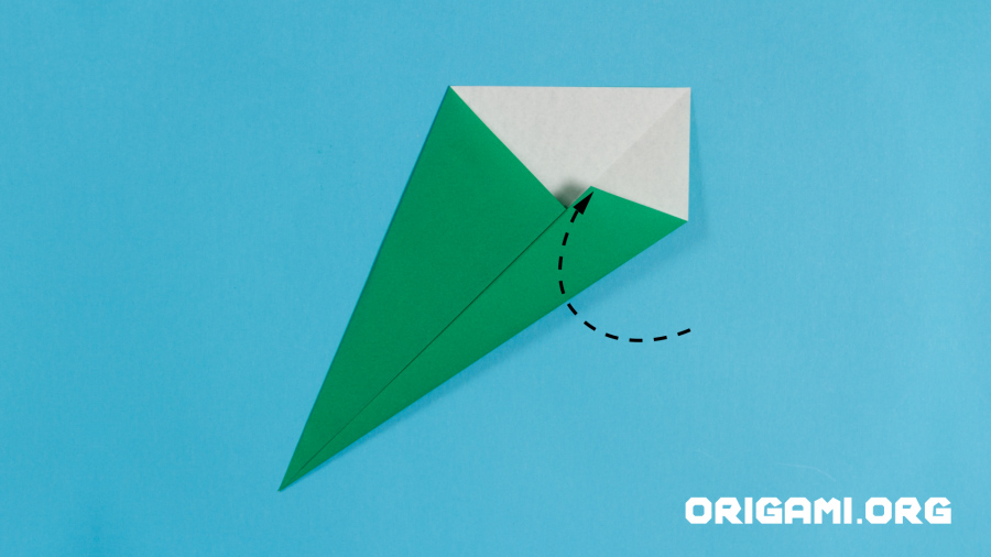 Girassol de Origami Etapa 16
