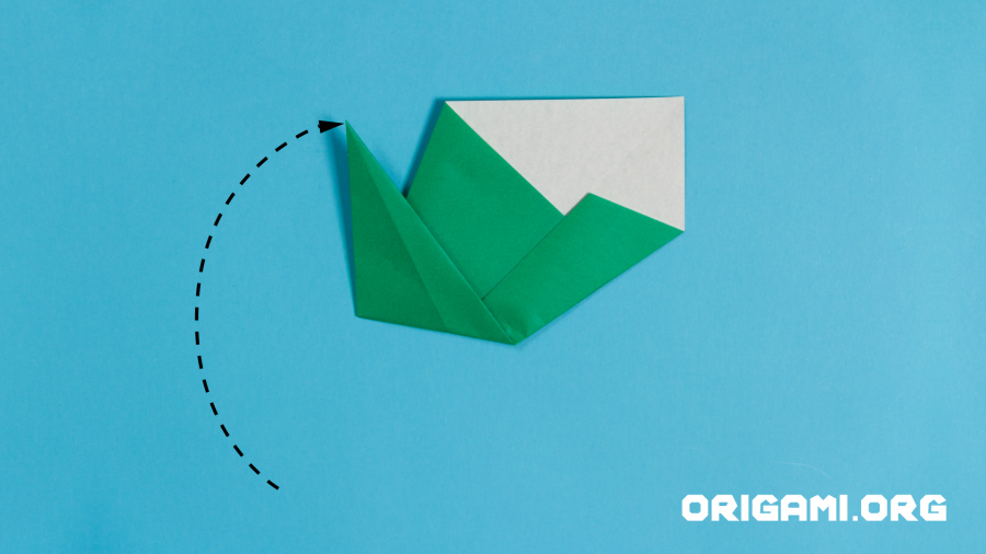 Origami-Sonnenblume Schritt 17
