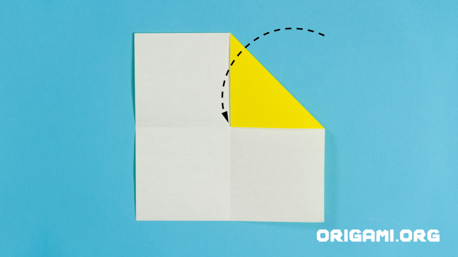 Girassol de Origami Etapa 6