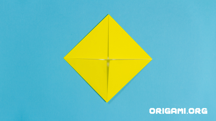 Girassol de Origami Etapa 7