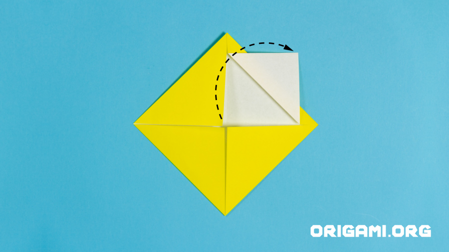 Origami-Sonnenblume Schritt 8