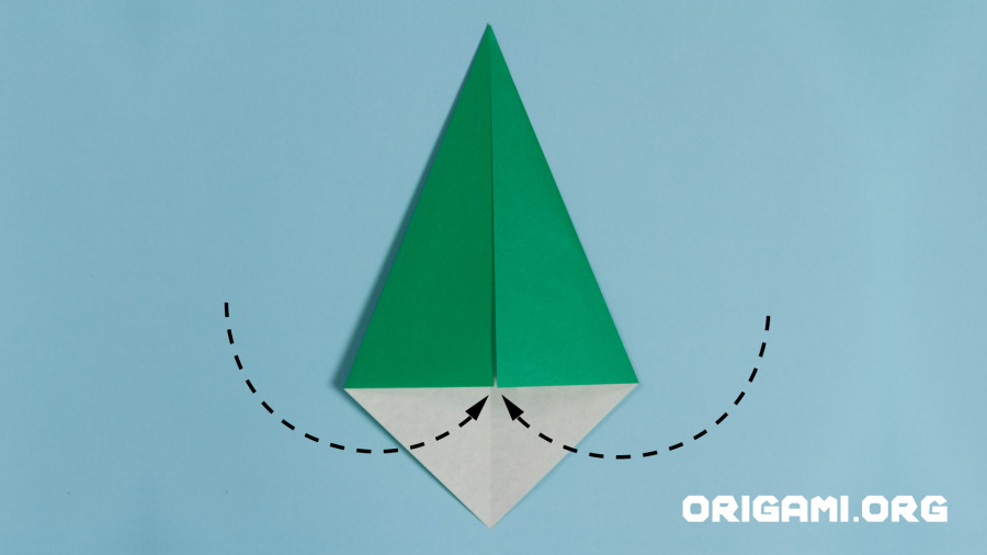 Origami-Tulpe Schritt 11