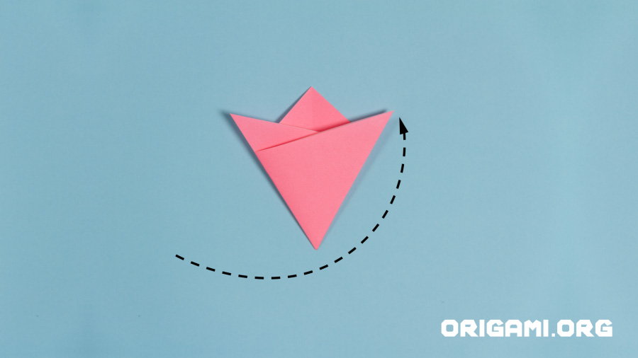 Tulipa de Origami Etapa 6