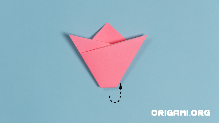 Tulipa de Origami Etapa 7