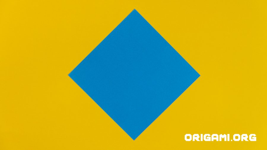 Origami-Kranich Schritt 1