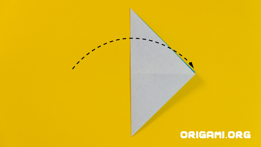 Grue en origami étape 4