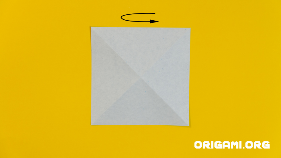 Grue en origami étape 6