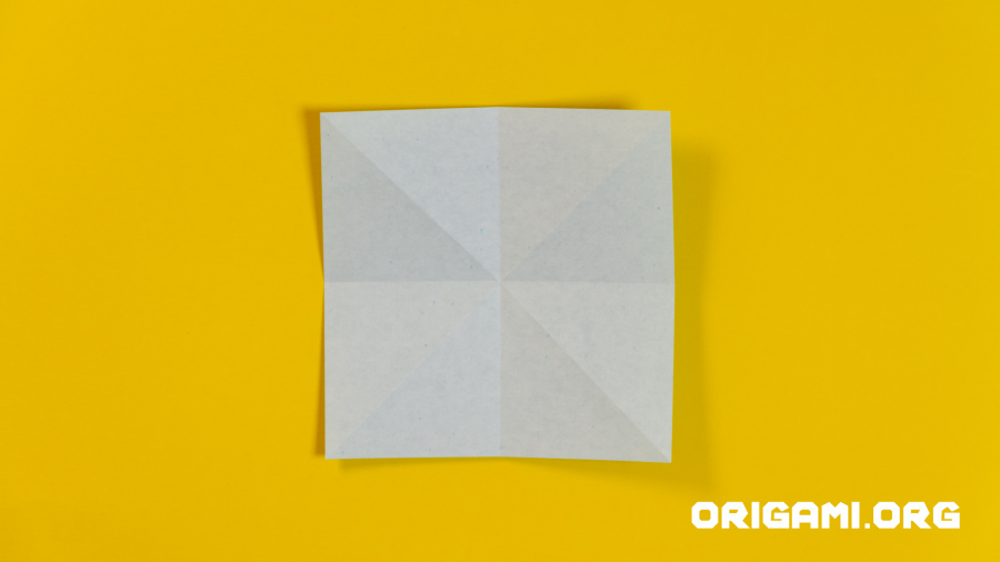 Grue en origami, étape 10