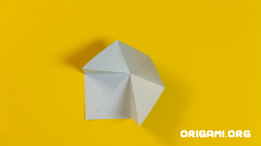 Origami-Kranich Schritt 12