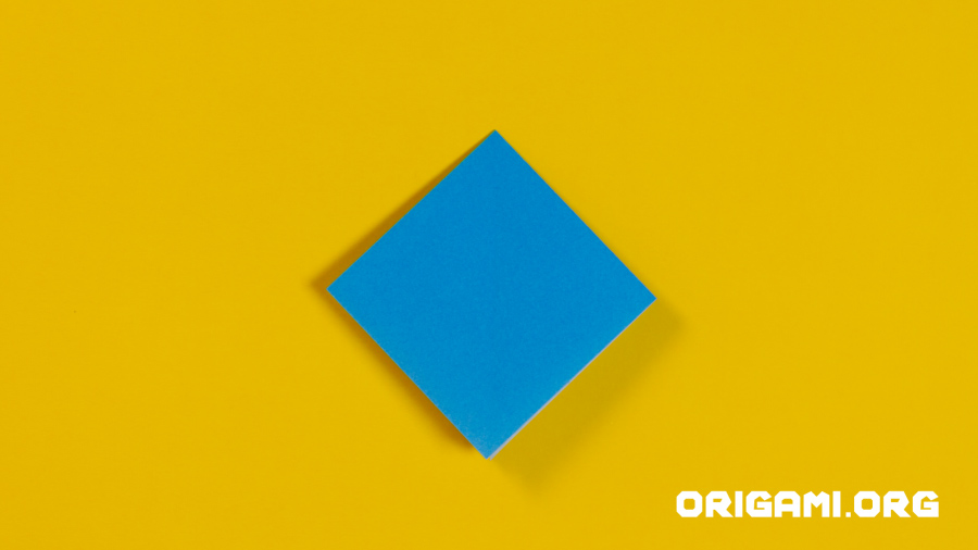 Origami-Kranich Schritt 16