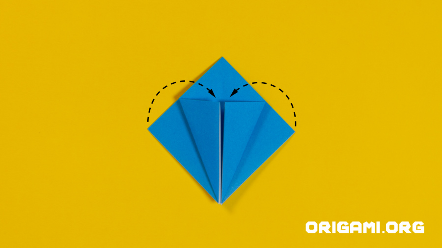 Grue en origami étape 17