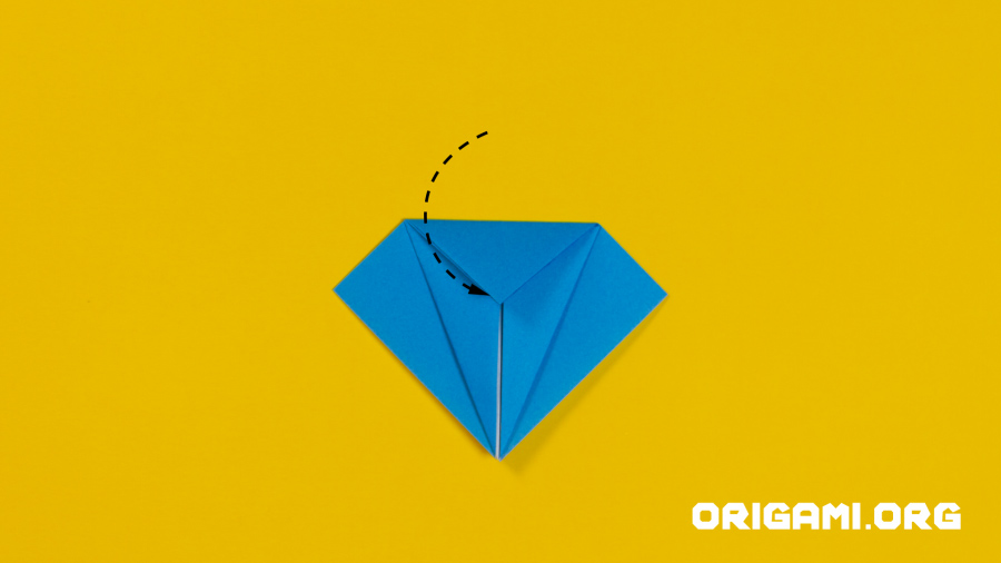 Grue en origami étape 18